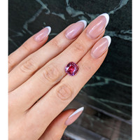 6.07 Ct. Reddish Pink Sapphire from Madagascar Life Style