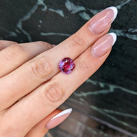 6.07 Ct. Reddish Pink Sapphire from Madagascar Life Style