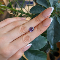 3.11 Ct. Purple Sapphire from Ceylon (Sri Lanka) Life Style