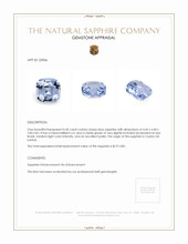 0.50 Ct. Blue Sapphire from Ceylon (Sri Lanka) Appraisal