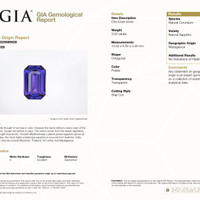 3.02 Ct. Purple Sapphire from Madagascar Scan Report