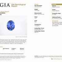 3.08 Ct. Blue Sapphire from Ceylon (Sri Lanka) Scan Report