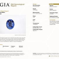 3.52 Ct. Blue Sapphire from Ceylon (Sri Lanka) Scan Report
