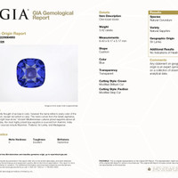 3.42 Ct. Blue Sapphire from Ceylon (Sri Lanka) Scan Report
