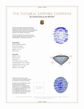 0.51 Ct. Greenish Brown Sapphire from Ceylon (Sri Lanka) 3 D Scan Report