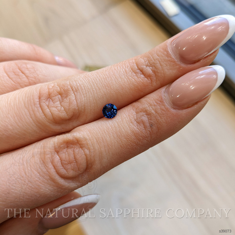 0.59 Ct. Blue Sapphire from Ceylon (Sri Lanka)