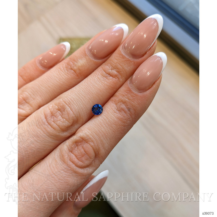 0.59 Ct. Blue Sapphire from Ceylon (Sri Lanka)