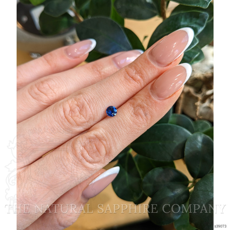 0.59 Ct. Blue Sapphire from Ceylon (Sri Lanka)