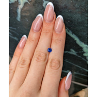 0.67 Ct. Blue Sapphire from Ceylon (Sri Lanka) Life Style