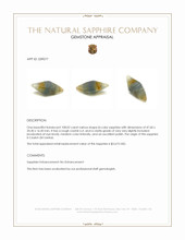 108.02 Ct. Bi Color Sapphire Crystal from Ceylon (Sri Lanka) Appraisal