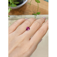 1.61 Ct. Purplish Pink Sapphire from Ceylon (Sri Lanka) Life Style