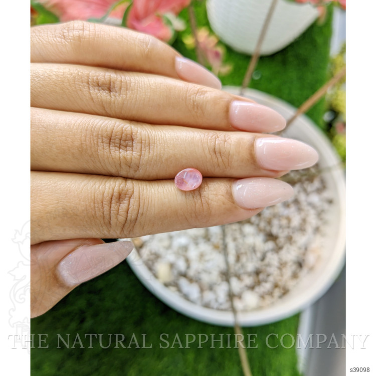 2.06 Ct. Padparadscha Star Sapphire from Ceylon (Sri Lanka)