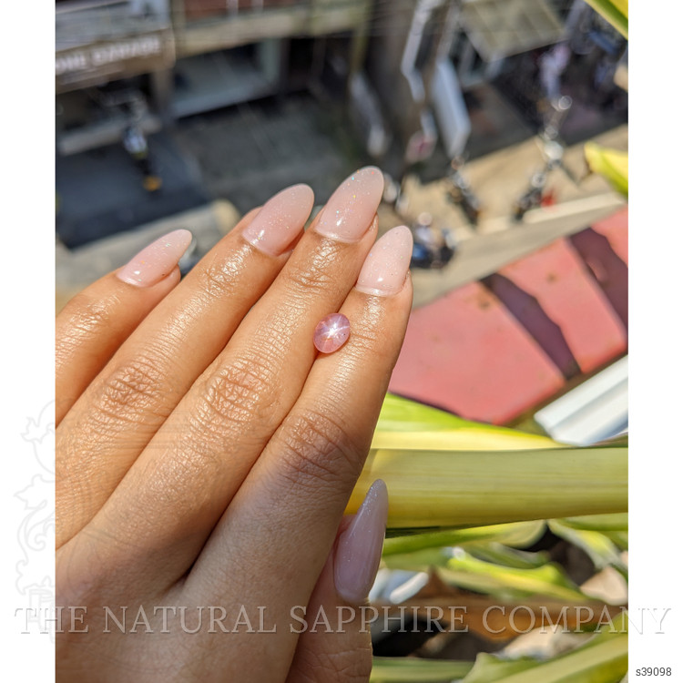2.06 Ct. Padparadscha Star Sapphire from Ceylon (Sri Lanka)