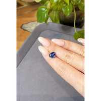 3.58 Ct. Blue Sapphire from Ceylon (Sri Lanka) Life Style