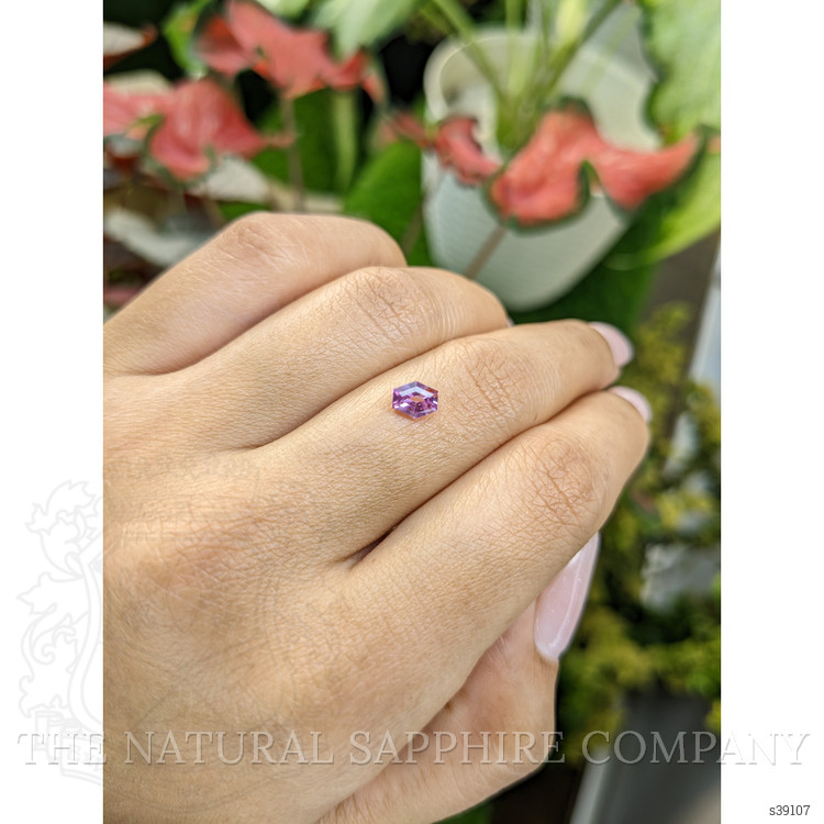 0.67 Ct. Pinkish Purple Sapphire from Ceylon (Sri Lanka)