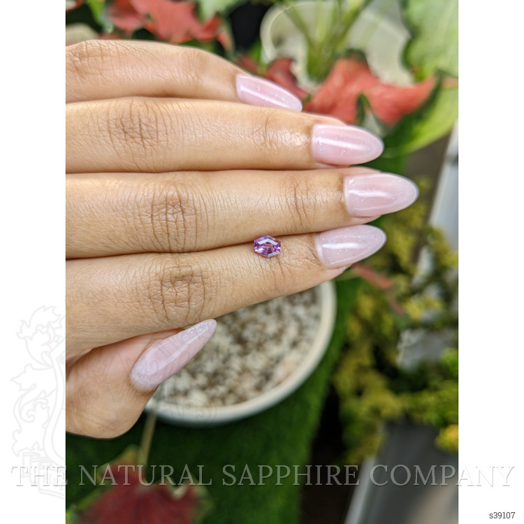 0.67 Ct. Pinkish Purple Sapphire from Ceylon (Sri Lanka)