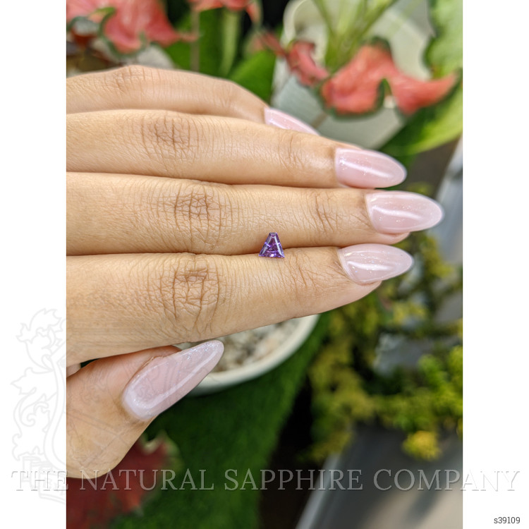 0.55 Ct. Pinkish Purple Sapphire from Ceylon (Sri Lanka)