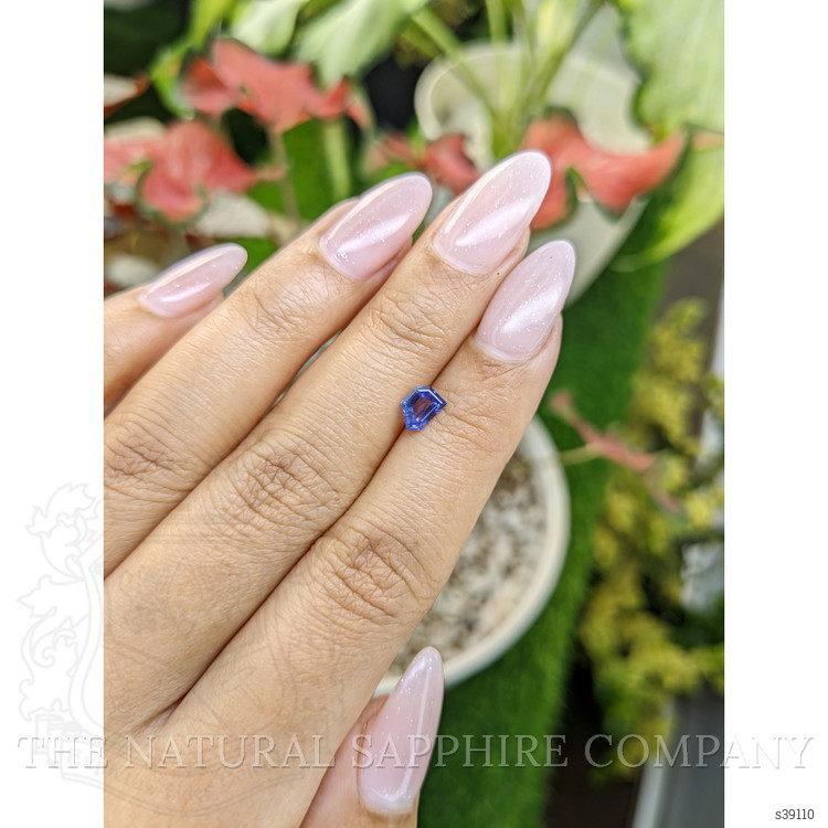 0.57 Ct. Blue Sapphire from Ceylon (Sri Lanka)