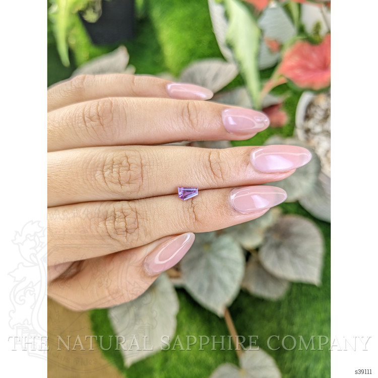 0.52 Ct. Pinkish Purple Sapphire from Ceylon (Sri Lanka)
