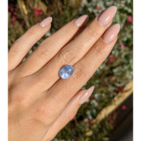 6.25 Ct. Blue Sapphire from Ceylon (Sri Lanka) Life Style