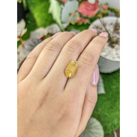 7.68 Ct. Yellow Sapphire Crystal from Ceylon (Sri Lanka) Life Style