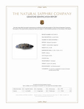 45.58 Ct. Blue Sapphire Crystal from Ceylon (Sri Lanka) Scan Report