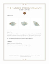 9.41 Ct. Blue Sapphire Crystal from Ceylon (Sri Lanka) Appraisal