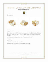27.03 Ct. Yellow Sapphire Crystal from Ceylon (Sri Lanka) Appraisal
