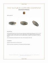 32.50 Ct. Blue Sapphire Crystal from Ceylon (Sri Lanka) Appraisal
