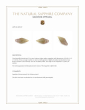 9.56 Ct. Yellow Sapphire Crystal from Ceylon (Sri Lanka) Appraisal