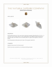 14.26 Ct. Blue Sapphire Crystal from Ceylon (Sri Lanka) Appraisal