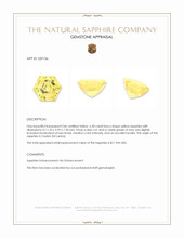 6.20 Ct. Yellow Sapphire from Ceylon (Sri Lanka) Appraisal