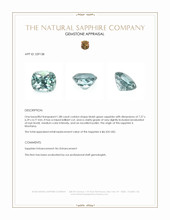 1.88 Ct. Bluish Green Sapphire from Montana Appraisal