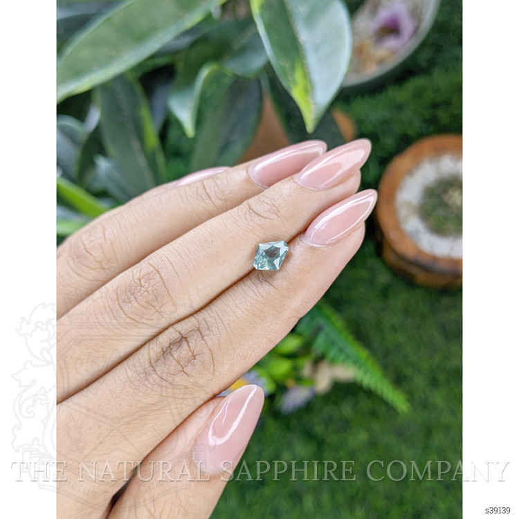 1.36 Ct. Bluish Green Sapphire from Montana