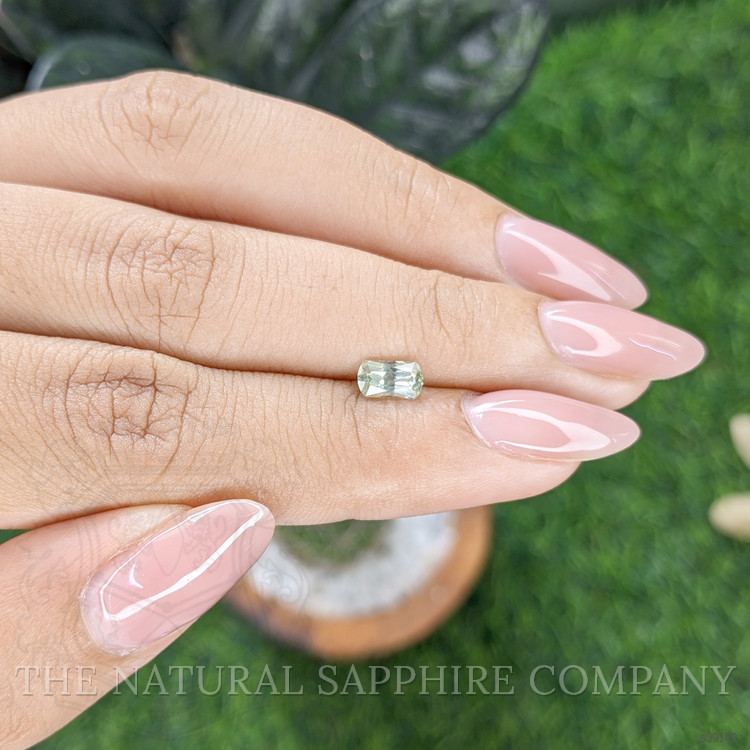 0.68 Ct. Green Sapphire from Montana