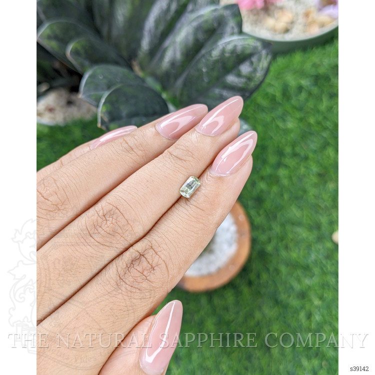 0.68 Ct. Green Sapphire from Montana