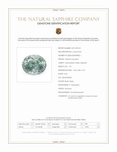 1.55 Ct. Bluish Green Sapphire from Montana Scan Report