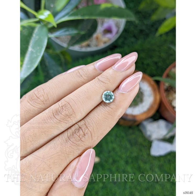1.37 Ct. Bluish Green Sapphire from Montana