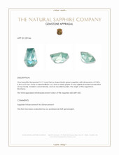 2.17 Ct. Bluish Green Sapphire from Montana Appraisal