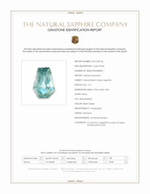 2.17 Ct. Bluish Green Sapphire from Montana Scan Report