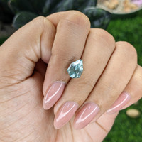 2.92 Ct. Bluish Green Sapphire from Montana Life Style