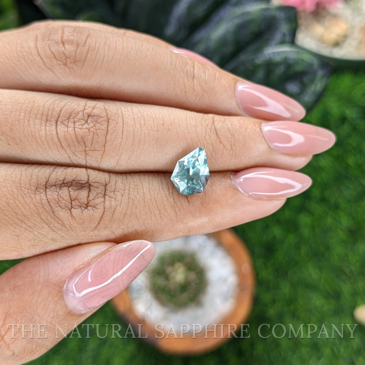 2.92 Ct. Bluish Green Sapphire from Montana