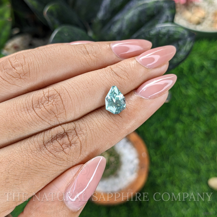 2.92 Ct. Bluish Green Sapphire from Montana