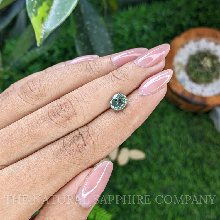 1.75 Ct. Bluish Green Sapphire from Montana