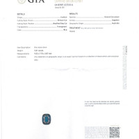 2.61 Ct. Greenish Blue Sapphire from Australia Scan Report