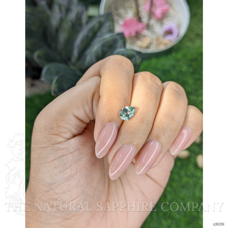 1.16 Ct. Bluish Green Sapphire from Montana