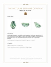 1.26 Ct. Bluish Green Sapphire from Montana Appraisal