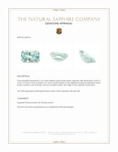 1.65 Ct. Bluish Green Sapphire from Montana Appraisal