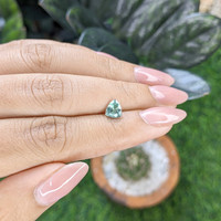 1.10 Ct. Bluish Green Sapphire from Montana Life Style
