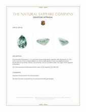 1.13 Ct. Bluish Green Sapphire from Montana Appraisal